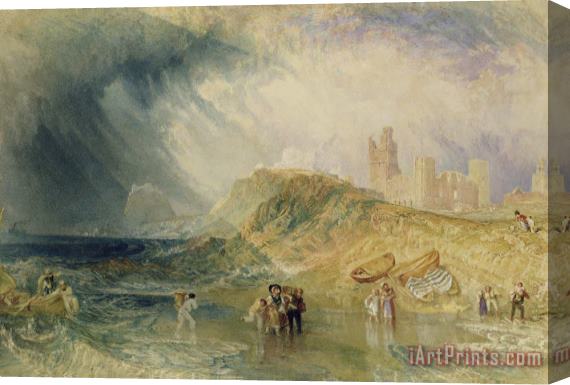 Joseph Mallord William Turner Holy Island - Northumberland Stretched Canvas Painting / Canvas Art