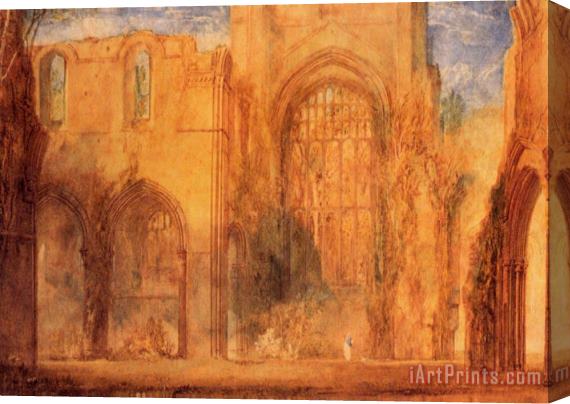Joseph Mallord William Turner Interior of Fountains Abbey, Yorkshire Stretched Canvas Painting / Canvas Art