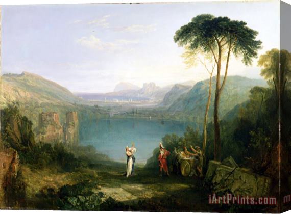 Joseph Mallord William Turner Lake Avernus - Aeneas and the Cumaean Sibyl Stretched Canvas Painting / Canvas Art