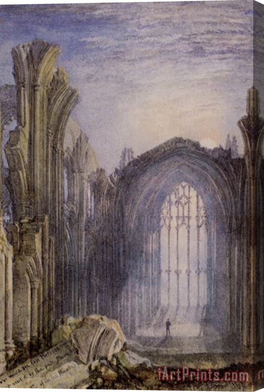 Joseph Mallord William Turner Melrose Abbey Stretched Canvas Painting / Canvas Art