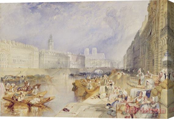 Joseph Mallord William Turner Nantes Stretched Canvas Painting / Canvas Art