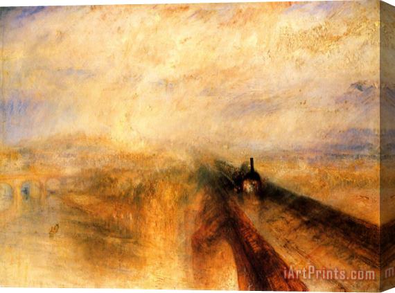 Joseph Mallord William Turner Rain, Steam And Speed The Great Western Railway Stretched Canvas Print / Canvas Art
