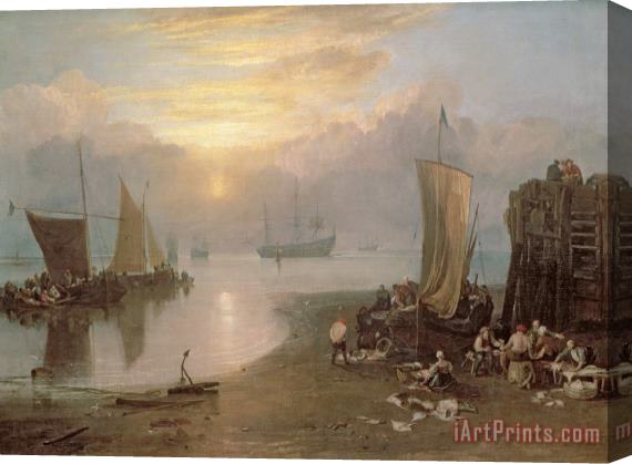 Joseph Mallord William Turner Sun Rising Through Vapour Stretched Canvas Print / Canvas Art