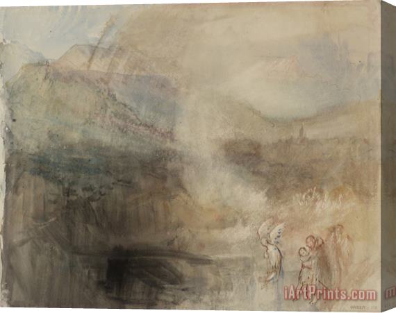 Joseph Mallord William Turner The Angel Troubling The Pool Stretched Canvas Print / Canvas Art