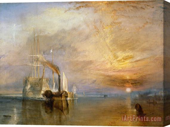 Joseph Mallord William Turner The Fighting Temeraire Tugged to her Last Berth to be Broken up Stretched Canvas Print / Canvas Art