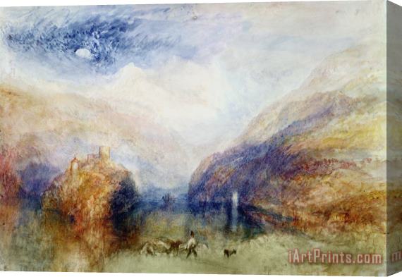 Joseph Mallord William Turner The Lauerzersee with the Mythens Stretched Canvas Painting / Canvas Art
