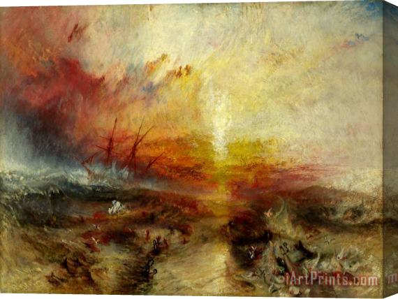 Joseph Mallord William Turner The Slave Ship Stretched Canvas Print / Canvas Art