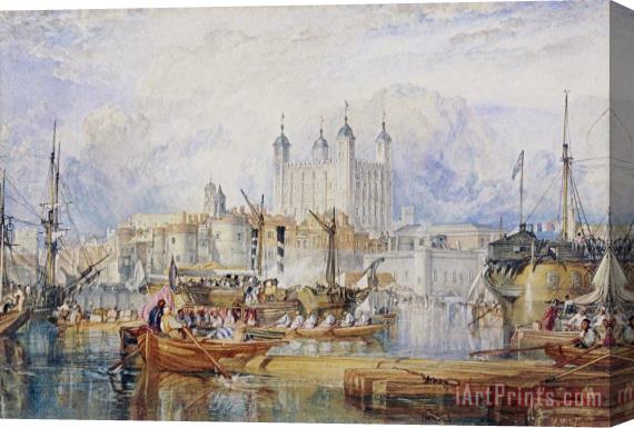 Joseph Mallord William Turner The Tower of London Stretched Canvas Painting / Canvas Art