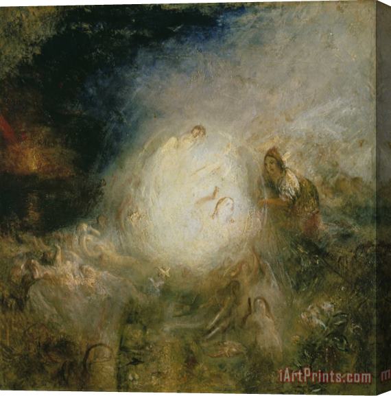 Joseph Mallord William Turner Undine Giving The Ring to Massaniello, Fisherman of Naples Stretched Canvas Print / Canvas Art