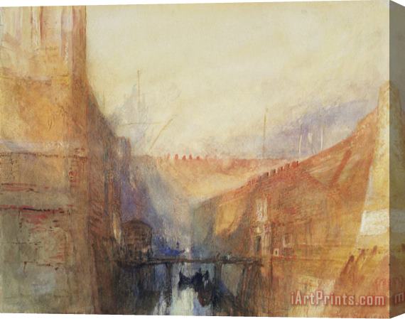 Joseph Mallord William Turner Venice: an Imaginary View of The Arsenale Stretched Canvas Print / Canvas Art