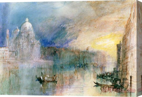 Joseph Mallord William Turner Venice Grand Canal with Santa Maria della Salute Stretched Canvas Painting / Canvas Art