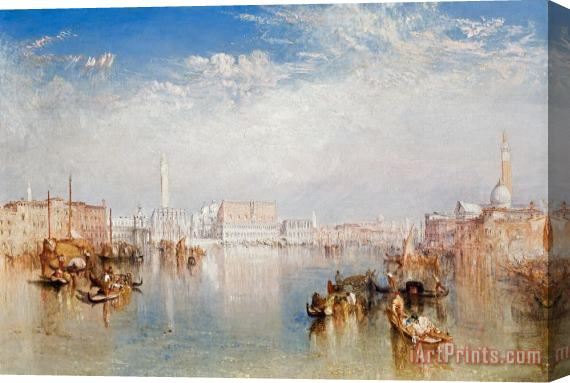 Joseph Mallord William Turner View of Venice The Ducal Palace Dogana and Part of San Giorgio Stretched Canvas Print / Canvas Art