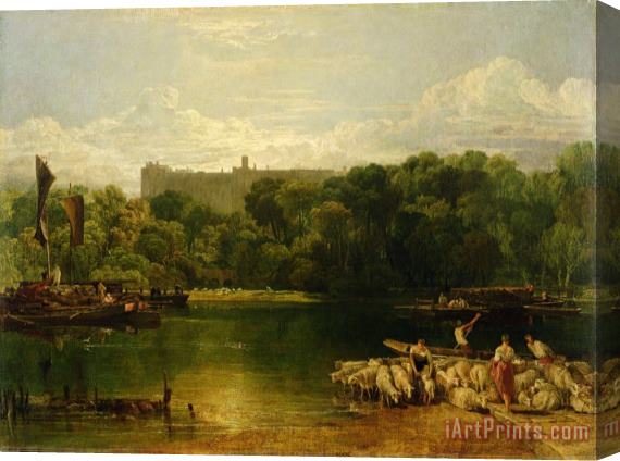 Joseph Mallord William Turner Windsor Castle from the Thames Stretched Canvas Print / Canvas Art