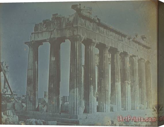 Joseph-Philibert Girault de Prangey  Facade And North Colonnade of The Parthenon on The Acropolis, Athens Stretched Canvas Print / Canvas Art