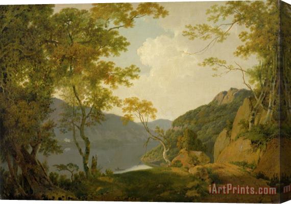 Joseph Wright  Lake Scene Stretched Canvas Painting / Canvas Art
