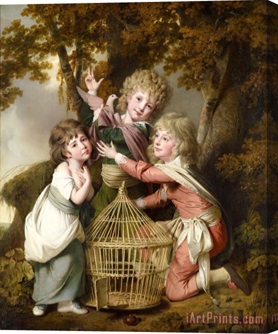 Joseph Wright  The Synnot Children Stretched Canvas Print / Canvas Art