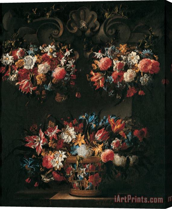 Juan de Arellano Still Life with Flowers Stretched Canvas Print / Canvas Art