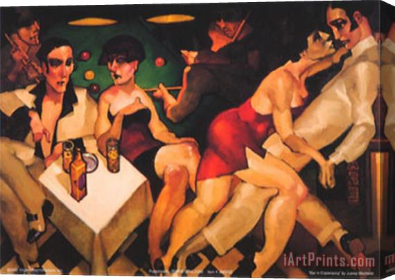 Juarez Machado Bar in Capacabana Stretched Canvas Painting / Canvas Art