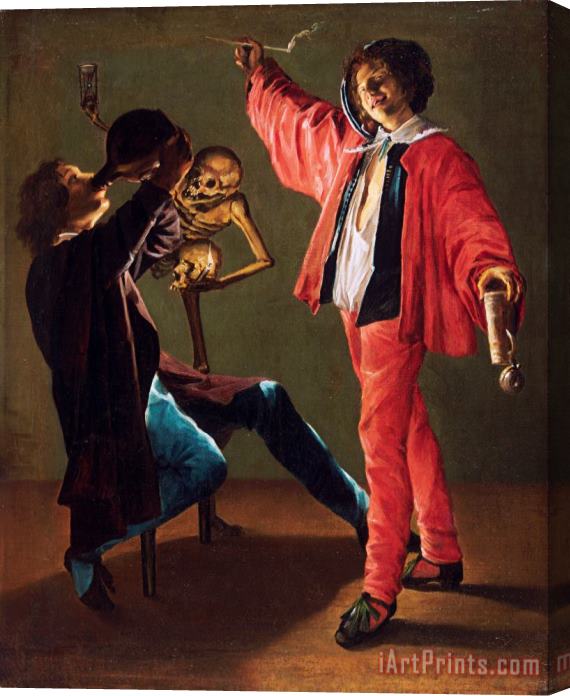 Judith Leyster The Last Drop (the Gay Cavalier) Stretched Canvas Painting / Canvas Art