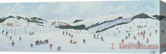 Judy Joel On The Slopes Stretched Canvas Painting / Canvas Art