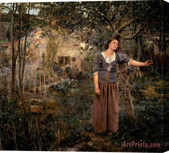 Jules Bastien Lepage Joan of Arc Stretched Canvas Painting / Canvas Art
