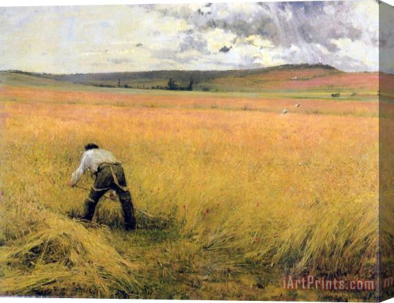 Jules Bastien Lepage The Ripened Wheat Stretched Canvas Painting / Canvas Art