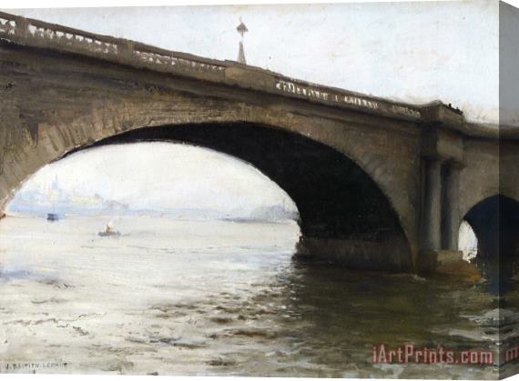 Jules Bastien Lepage Un Pont De Londres Stretched Canvas Print / Canvas Art