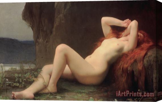 Jules Joseph Lefebvre Mary Magdalene in the Cave Stretched Canvas Painting / Canvas Art