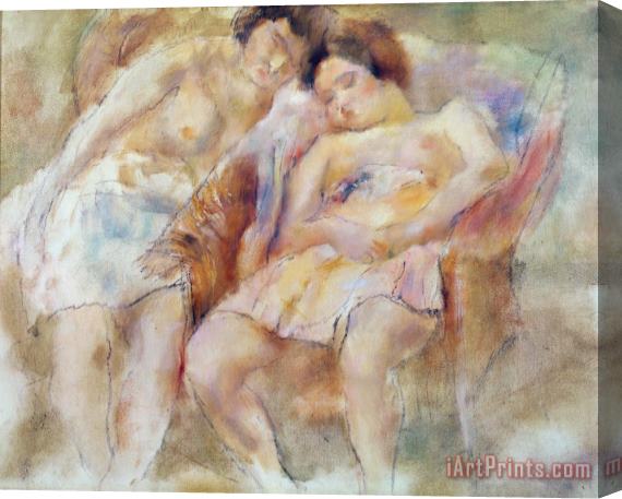 Jules Pascin The Two Sleepers Stretched Canvas Print / Canvas Art