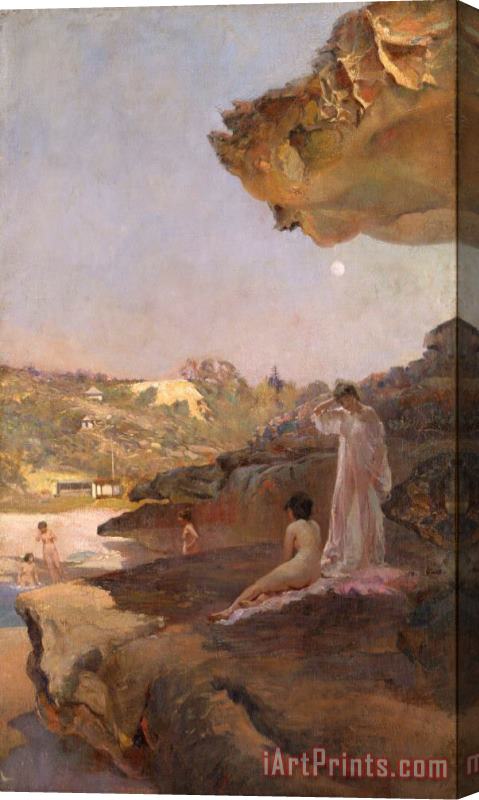 Julian Ashton Tamarama Beach, Forty Years Ago, a Summer Morning Stretched Canvas Painting / Canvas Art
