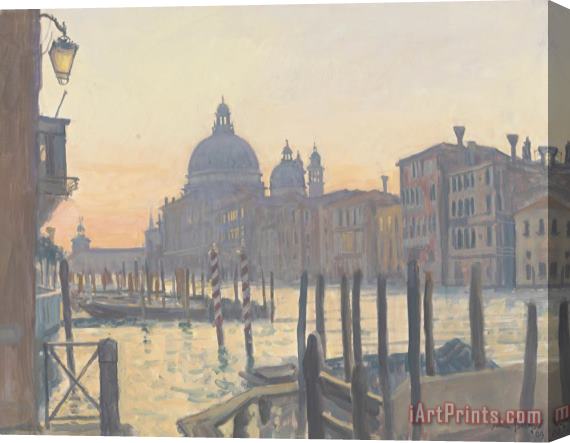 Julian Barrow Sunrise Grand Canal Stretched Canvas Painting / Canvas Art
