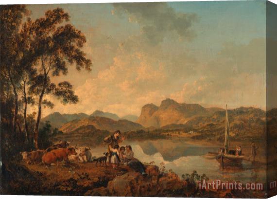 Julius Caesar Ibbetson Langdale Pikes From Lowood Stretched Canvas Print / Canvas Art