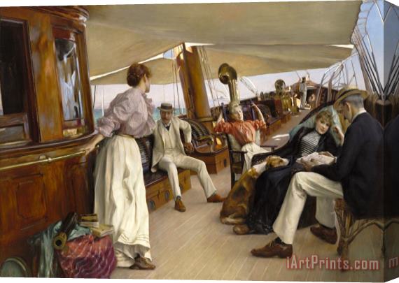 Julius Leblanc Stewart On The Yacht Namouna,” Venice, 1890 Stretched Canvas Painting / Canvas Art
