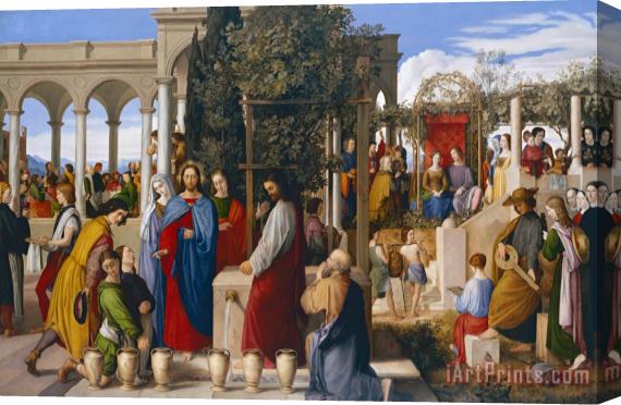 Julius Schnorr von Carolsfeld The Marriage At Cana Stretched Canvas Painting / Canvas Art