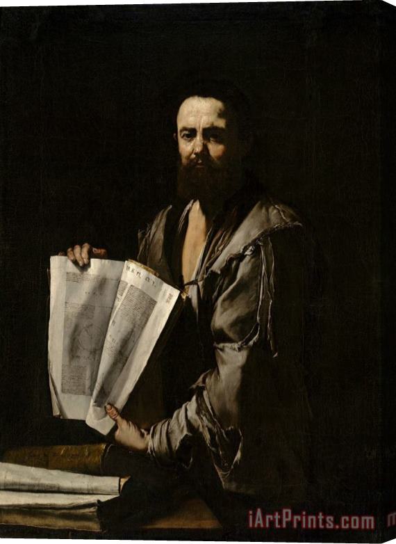 Jusepe de Ribera Euclid Stretched Canvas Print / Canvas Art