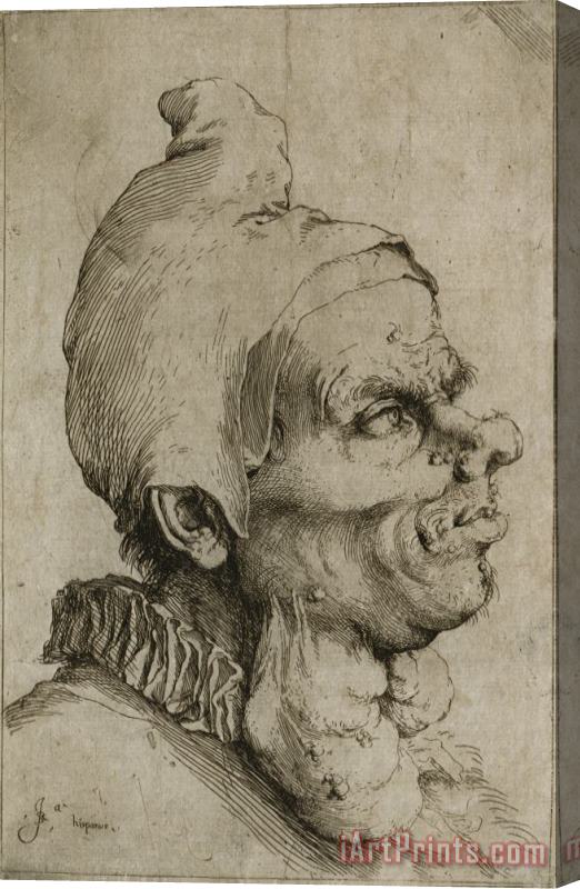 Jusepe de Ribera Large Grotesque Head Stretched Canvas Print / Canvas Art