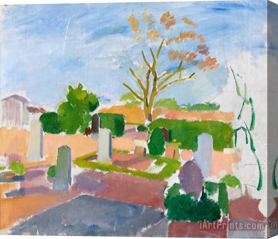 Karl Isakson Graveyard, Christianso Stretched Canvas Print / Canvas Art
