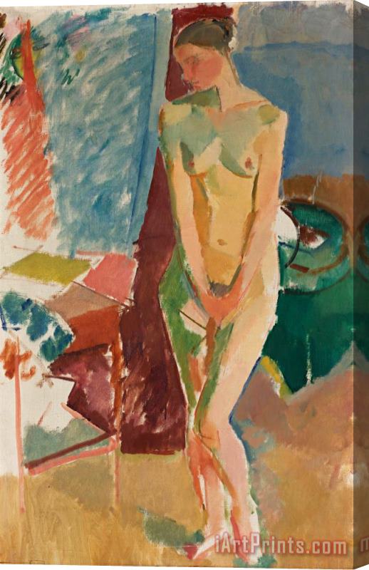 Karl Isakson Standing Nude Stretched Canvas Painting / Canvas Art