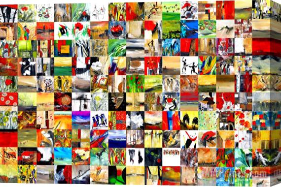 Katarina Niksic 150 Artworks Stretched Canvas Print / Canvas Art