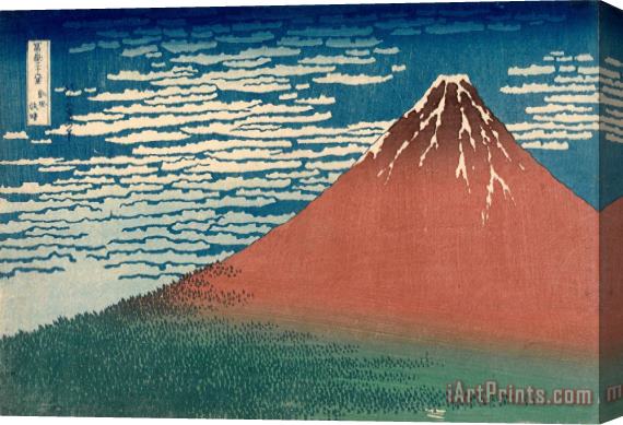 Katsushika Hokusai Fine Wind, Clear Weather Stretched Canvas Print / Canvas Art