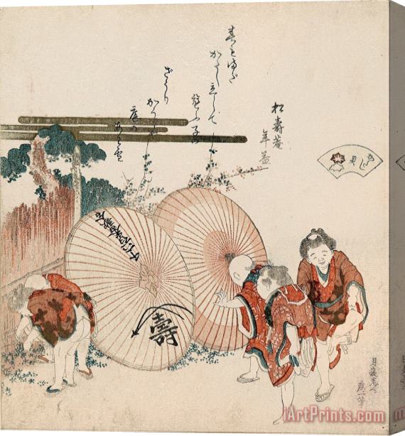 Katsushika Hokusai Lost Love Shell (katashigai) Stretched Canvas Print / Canvas Art