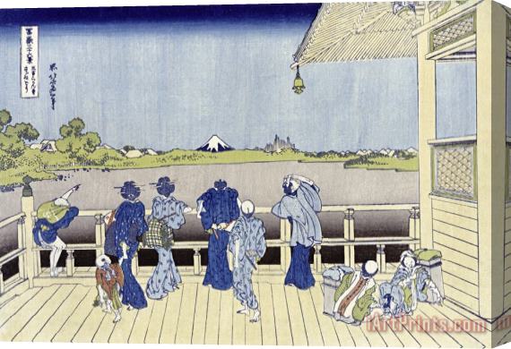Katsushika Hokusai Sazai Hall of Five Hundred Rakan Temple Stretched Canvas Painting / Canvas Art