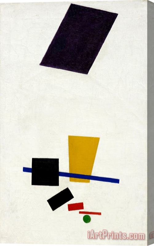 Kazimir Malevich Painterly Realism of a Football Player – Color Masses in The 4th Dimension Stretched Canvas Print / Canvas Art