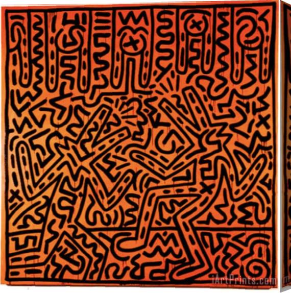 Keith Haring Haring II Stretched Canvas Print / Canvas Art