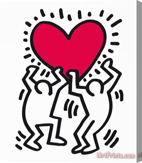 Keith Haring Pop Shop 1988 Stretched Canvas Print / Canvas Art