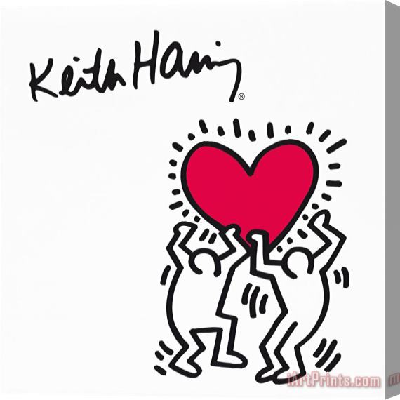 Keith Haring Pop Shop II 1988 Stretched Canvas Print / Canvas Art