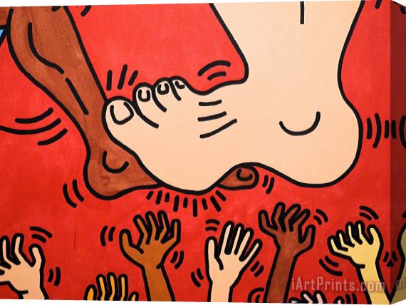 Keith Haring Pop Shop III Stretched Canvas Print / Canvas Art
