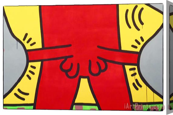 Keith Haring Ten Commandments 1985 Detail Stretched Canvas Print / Canvas Art