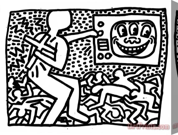 Keith Haring Untitled, 1981 Stretched Canvas Print / Canvas Art