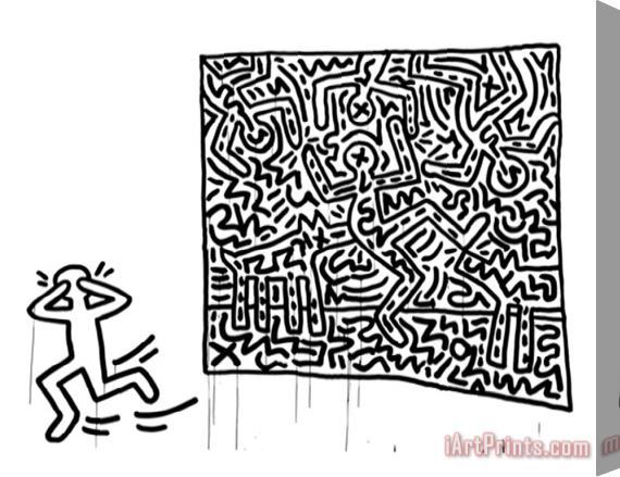 Keith Haring Untitled 1982 Stretched Canvas Print / Canvas Art